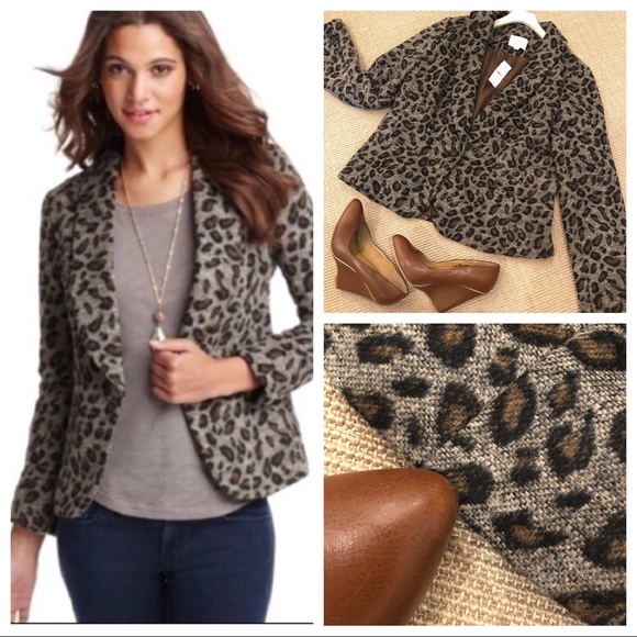 loft leopard jacket